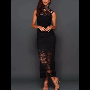 Elle Zeitoune Black Jaylyn Dress Size 2
